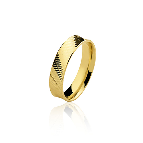 Par de alianças de casamento - ouro 18k