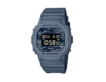 Relógio Casio G-Shock DW-5600CA-2DR resina azul-marinho visor digital quadrado
