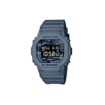 Relógio-Casio-G-SHOCK-DW-5600CA-2 Relógio Casio G-Shock DW-5600CA-2DR resina azul-marinho visor digital quadrado