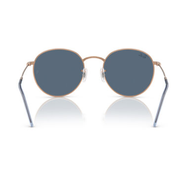 oculos-solar-rayban Óculos de Sol Ray-Ban Round Reverse 0RBR0103S Rosé Dourado Lentes Azul Vista Frontal