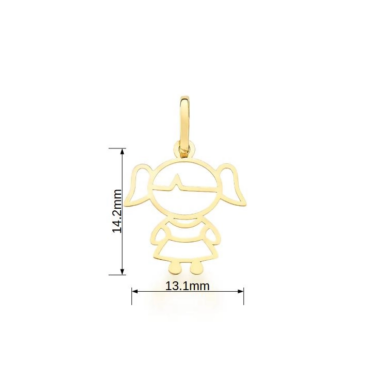 pingente-ouro-10k pingente ouro 10k menina
