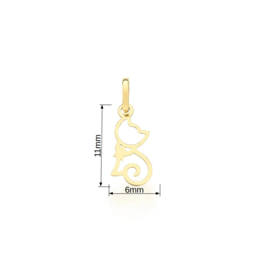 pingente-ouro-10k-pet Pingente Ouro 10K Pet - Gato