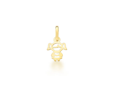 Pingente Ouro 10k Menina