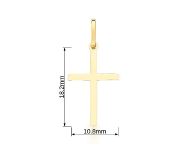 Pingente Ouro 10k Cruz