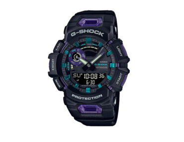 Casio G-Shock GBA-900-1A6DR G-Squad preto roxo original Bluetooth GPS fitness 200m