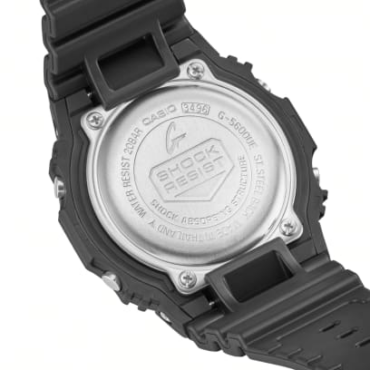 G-5600UE-1_3 Foto do Relógio Casio G-Shock DW-5600UE-1 preto original masculino digital com iluminação LED e resistência 200m para uso esportivo.