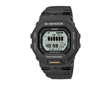 Foto do Relógio Casio G-Shock GBD-200-1A1 G-Squad preto original fitness Bluetooth com contador de passos e acelerômetro 3 eixos para uso masculino esportivo.
