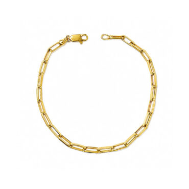 Pulseira-ouro18k-masculina-cartier Foto da Pulseira Ouro 18K com elo cartier oca original masculina 21cm com fecho cadeado polido para uso elegante clássico leve.