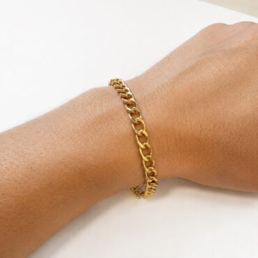 WhatsApp Image 2026-08-14 at 11.00.36 Foto da Pulseira Ouro 18K com elo groumet original masculina 21cm com fecho gaveta polido para uso elegante clássico.