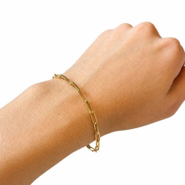 WhatsApp Image 2026-08-14 at 11.34.48 Foto da Pulseira Ouro 18K com elo cartier oca original masculina 21cm com fecho cadeado polido para uso elegante clássico leve.