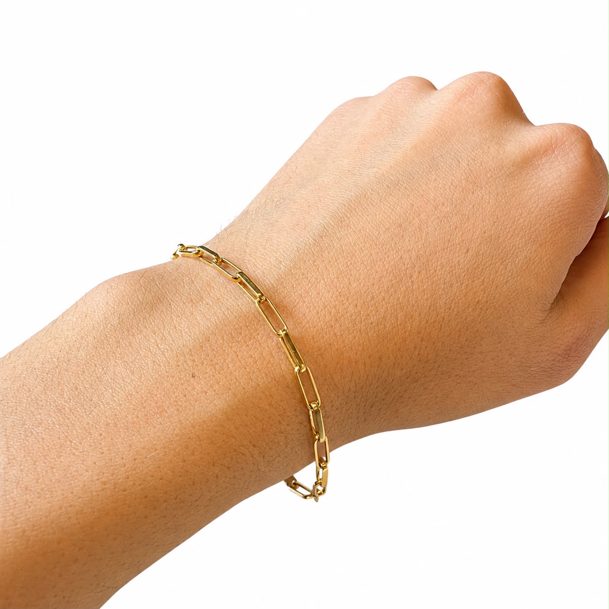 WhatsApp Image 2026-08-14 at 11.34.48 Foto da Pulseira Ouro 18K com elo cartier oca original masculina 21cm com fecho cadeado polido para uso elegante clássico leve.