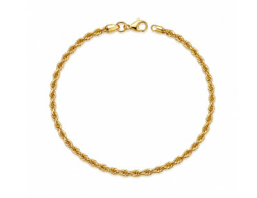 Foto da Pulseira Ouro 18K com elo cordão baiano original feminina 19cm com fecho cadeado para uso elegante tradicional.