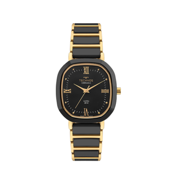 relogio-technos-2035NDV1P Foto do Relógio Technos Ceramic Sapphire 2035NDV/1P dourado original feminino com pulseira cerâmica bezel cerâmica vidro safira para uso elegante premium.