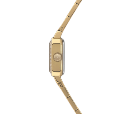 relogio-technos-feminino-1042AB1X_2 Foto do Relógio Technos Mini Petit 1042AC/1X dourado quadrado original feminino 15mm joia com pulseira aço inoxidável dourada para uso elegante delicado.