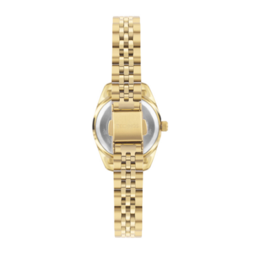 relogio-technos-feminino-2015CEO1X_2 Foto do Relógio Technos Riviera 2015CEO/1X dourado original feminino com mostrador dourado numeração romana bezel corrugado pulseira aço inoxidável 5 links.