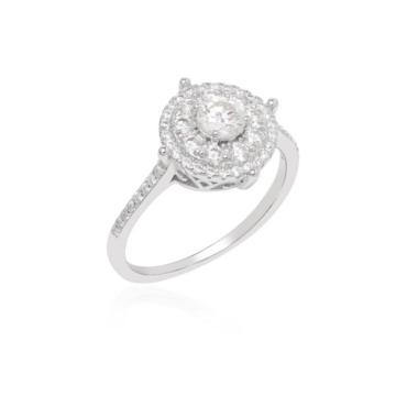 anel-prata-moissanite-01560876 Foto do Anel Prata 925 com moissanite lapidação brilhante 4,5mm 0,92Ct D VVS1 original solitário clássico para uso feminino elegante.