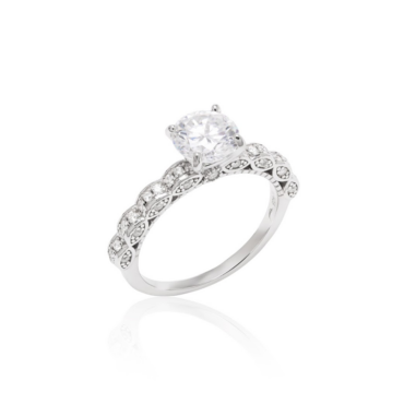 anel-prata-moissanite-01560878 Foto do Anel Solitário Prata 925 com moissanite lapidação brilhante 7mm 1,48Ct D VVS1 original clássico para uso feminino noivado casamento.